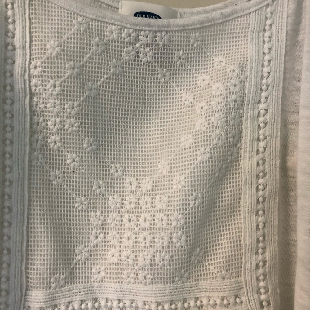 White Mesh Tank Top - Picture 4 of 6